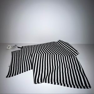 The Limited Black & White Stripe Scarf